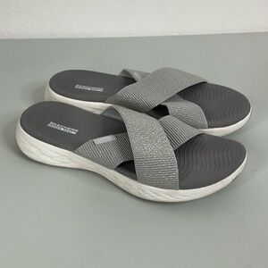 Skechers On the Go 600‎ Glistening Slide Sandals Size 9